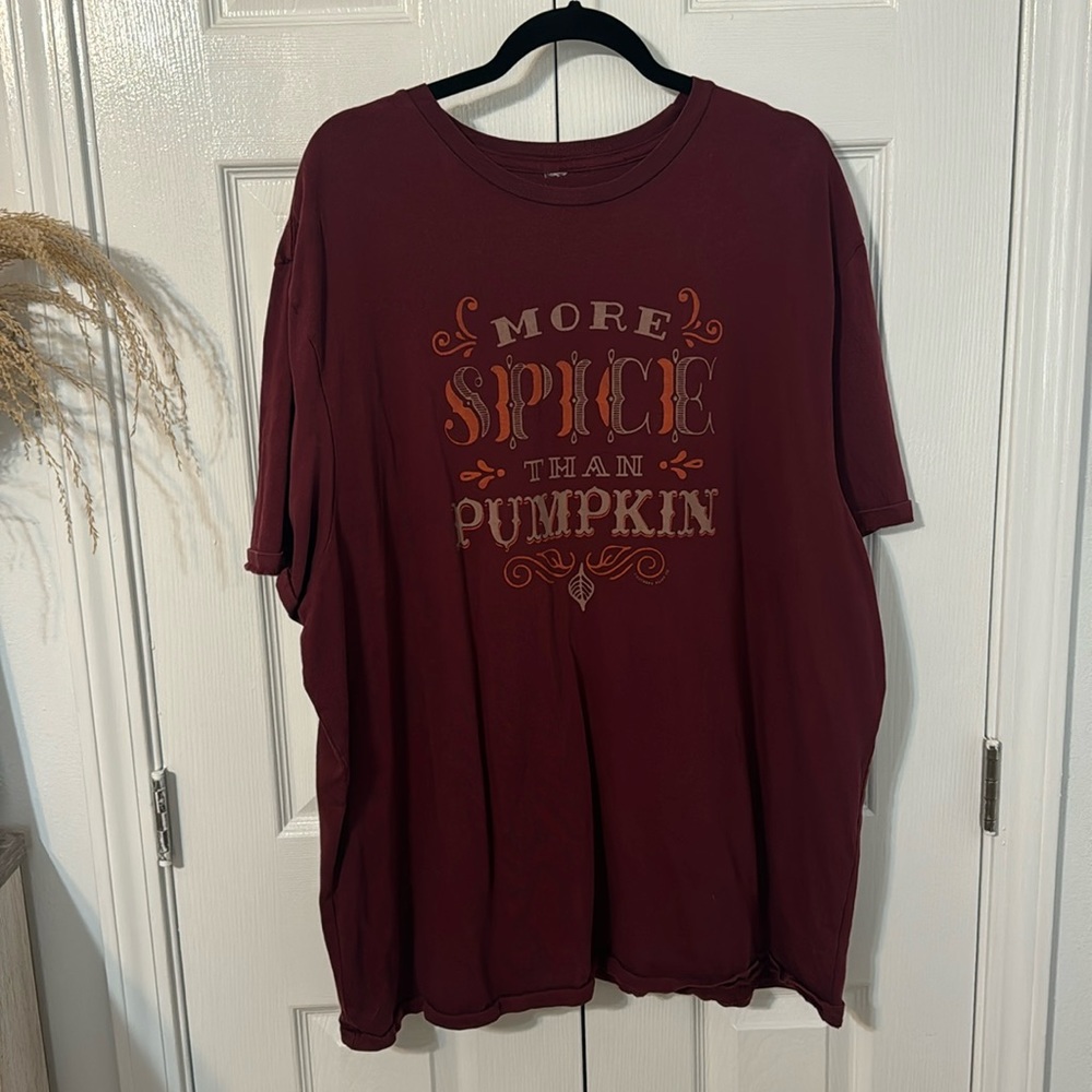 Pumpkin spice T-shirt size 2XL